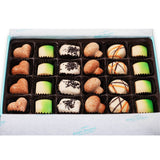 Assortment of delectable handcrafted Belgian white chocolate truffles in a luxury gift box. Andy Anand Chocolates, All Products,Products,Chocolate Truffles- Free 2nd Day Air,White Chocolate