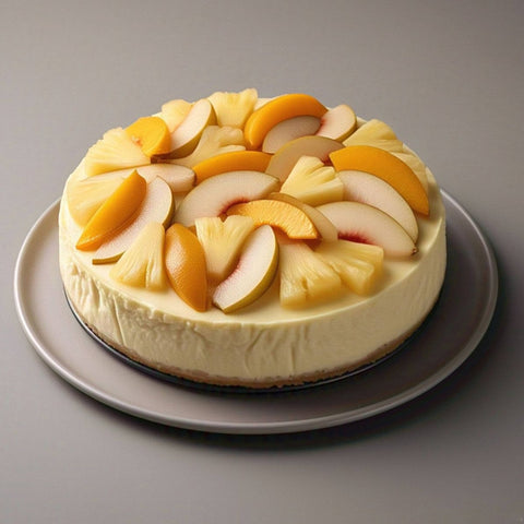 Andy Anand Indulgent Sugar Free Tropical Fruit Cheesecake - Real Fruits & Fresh Cream, Appetizing Best Cheese Cake For Celebrations & Dessert Lovers (2 lbs) - Andyanand