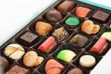 Assortment of artisanal Belgian chocolate truffles and pralines in a luxury gift box. Andy Anand Chocolates, All Products, Products, Chocolate Truffles- Free 2nd Day Air