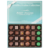 Andy Anand Luxury Vegan Dark Chocolate Gluten Free Truffles Praline Collection - 24 Pcs - Andyanand