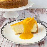 Andy Anand Mango Cheesecake 9" - Made in Traditional Way - Melt-in-Your-Mouth Cheesecake (2 lbs) - Andyanand