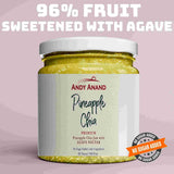 Andy Anand Organic Pineapple Chia Jam 96% fruit, sweetened with Agave, Vegan, Gluten Free - 9.6 oz - Andyanand