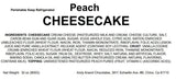 Andy Anand Peach Cheesecake 9" - Baked Fresh Daily - Amazing - Delicious - Decadent (2 lbs) - Andyanand