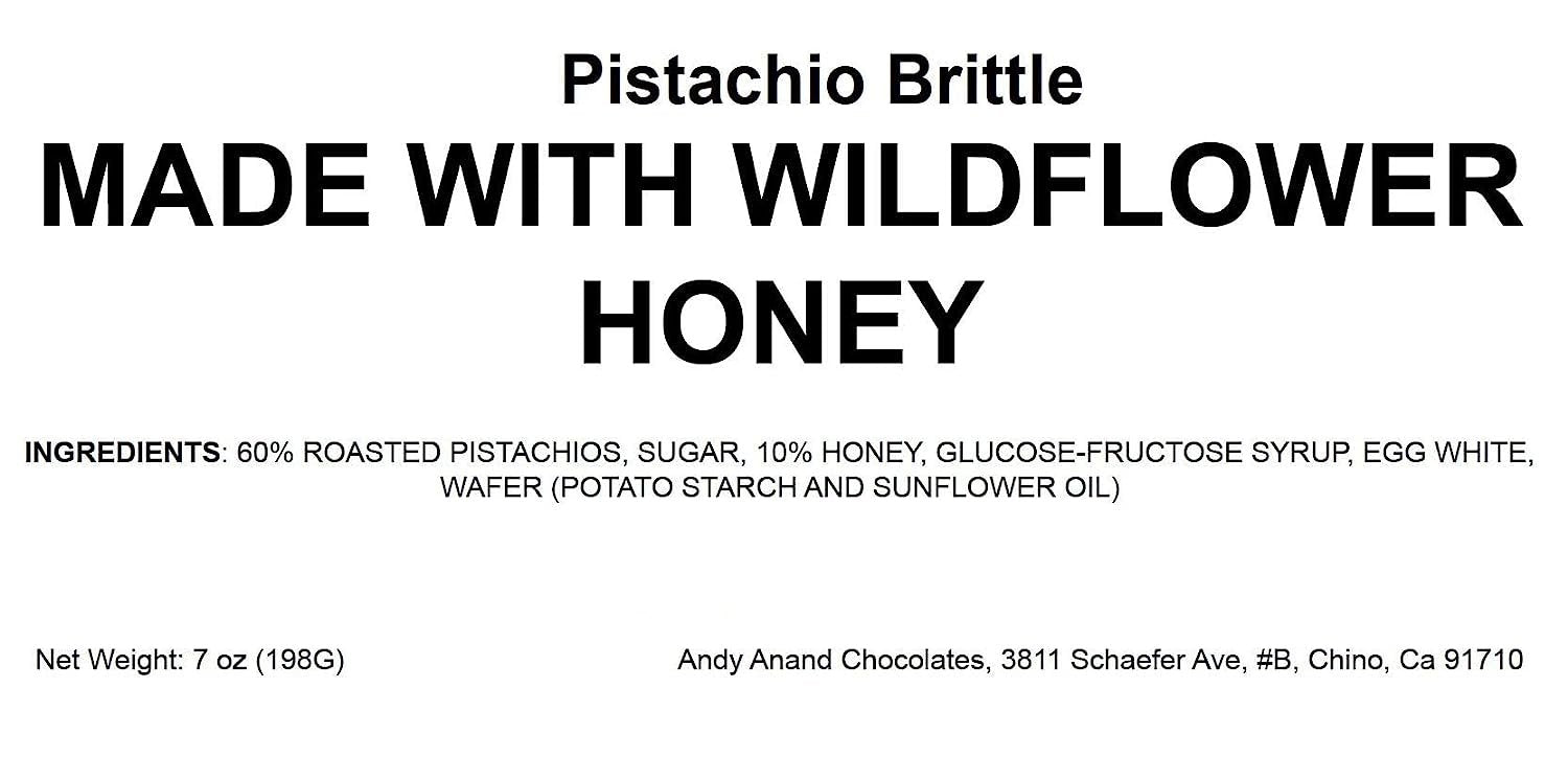 Pistachio Nougat Turron Exquisite roasted pistachios and soft brittle nougat made with wildflower honey, a delectable Spanish confection from Andy Anand Chocolates. All Products, Products, Soft Brittle Nougat, -Brittle, Brittle / Turron.
