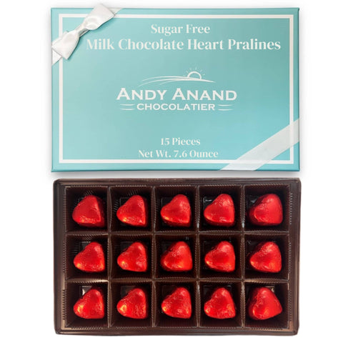 Andy Anand Show Your Love with Sugar Free Hearts from Belgium! 7.6 Oz - Andyanand