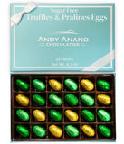 Andy Anand Sugar Free Belgian Chocolate Truffles Pralines Eggs - 24 Pieces - Andyanand