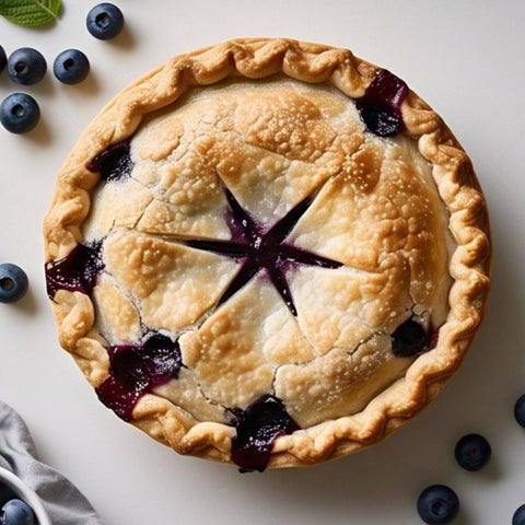 Andy Anand Sugar Free Blueberry Pie (2.9 lbs) - Enjoy the amazing taste of a classic Blueberry Pie without the sugar! - Andyanand