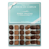 Andy Anand Sugar Free Chocolate Sampler of Finest Caramels, English Toffees & Clusters 13 Oz - Andyanand