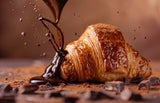 Andy Anand Sugar Free Dark Chocolate Almond Croissant (2 lbs) - Hand rolled French butter Croissants - Andyanand