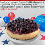 Andy Anand Sugar Free Dunked Blueberry Cake (2.5 lbs) Enjoy the amazing taste of a classic Dunked Blueberry Cake without the sugar! Perfect for guilt - free celebrations - Andyanand