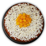 Andy Anand Sugar Free Dunked Mango Coconut Cake (2.5 lbs) - Enjoy the amazing taste of a classic Mango Coconut cake without the sugar! Dunked in Fresh Mango Puree - Andyanand