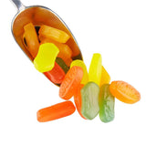 Sugar free dutch wine gummy candies with a variety of vibrant, fruity flavors, presented in an appealing display. Andy Anand Chocolates, All Products, Products