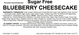 Andy Anand Sugar-free & Gluten Free Blueberry Cheesecake 9" - Decadent Cheesecake for Dessert Lovers (2.8 lbs) - Andyanand