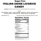 Sugar Free Italian Anise Licorice Candy: Enjoy the refreshing taste of authentic Italian anise licorice candy from Andy Anand Chocolates, free of sugar and perfect for keto, vegan, and gluten-free lifestyles. Handcrafted with natural ingredients for a unique and indulgent experience. Andy Anand Chocolates, All Products, Products, New Arrivals, Italian Delicacies imported from Italy, Sugar Free Candy