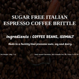 Andy Anand Sugar-Free Italian Espresso Coffee Brittle with roasted real coffee beans: Pure Bliss in Every Bite! 7 oz - Andyanand
