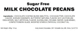 Andy Anand Sugar Free Milk Chocolate Pecans 1 lbs, Pure Delight: Heavenly Chocolate Treats - Andyanand