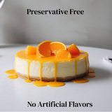 Andy Anand Sugar Free Orange Cheesecake - Simply Homemade Taste in Every Bite, No Baking Required, Best Cheese Cake For Celebrations & Dessert Lovers (2 lbs) - Andyanand