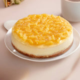 Andy Anand Sugar Free Pineapple Cheesecake 9" - Creamy Blissful Cheesecake (2 lbs) - Andyanand