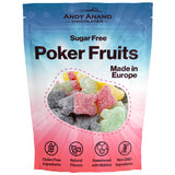 Andy Anand Sugar Free Poker Fruits: Delightful Gummy Candy for Casino Lovers & Candy Enthusiasts Alike, Fruity Flavors, Gluten Free (7 oz) - Andyanand