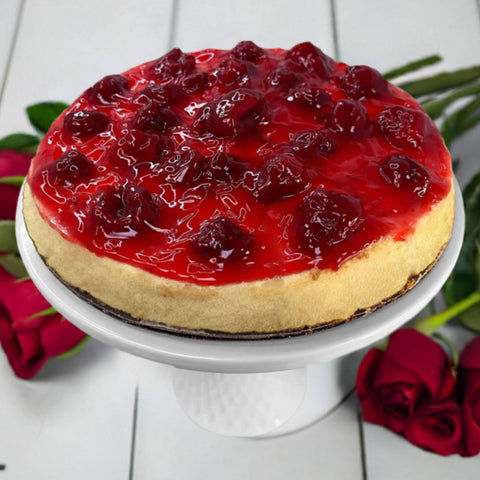 Andy Anand Sugar Free Strawberry Mousse Cake (3 lbs) - Enjoy the amazing taste of a classic strawberry mousse cake without the sugar! Perfect for guilt - free celebrations - Andyanand