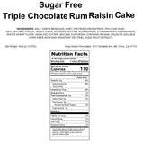Andy Anand Sugar Free Triple Chocolate Truffle Rum Raisin Cakes: hand glazed with 18 years old Rum, sweetened with Monk Sugar (2.2 lbs) - Andyanand