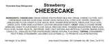 Andy Anand Traditional Strawberry Cheesecake 9" - Decadent Cheesecake for Dessert Lovers (3.4 lbs) - Andyanand