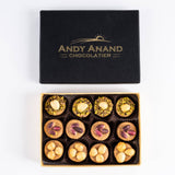 Andy Anand's Exquisite Gourmet Parfait Truffle Gift box, made with a Medley of Nuts, Pistachios, Hazelnut, Almonds, No Sugar Added (8 Oz) - Andyanand