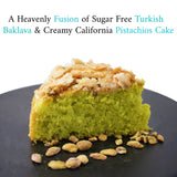 A heavenly fusion of sugar-free Turkish baklava and creamy California pistachios cake. Andy Anand Chocolates, All Products, Products, Sugar Free Cake