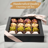 Andy Anand's No Sugar Added Natural Truffles Gift Box, Deliciously Healthy, Flown Fresh from Turkey, Pistachio, Hazelnut, Coconut - 16 Pcs - Andyanand