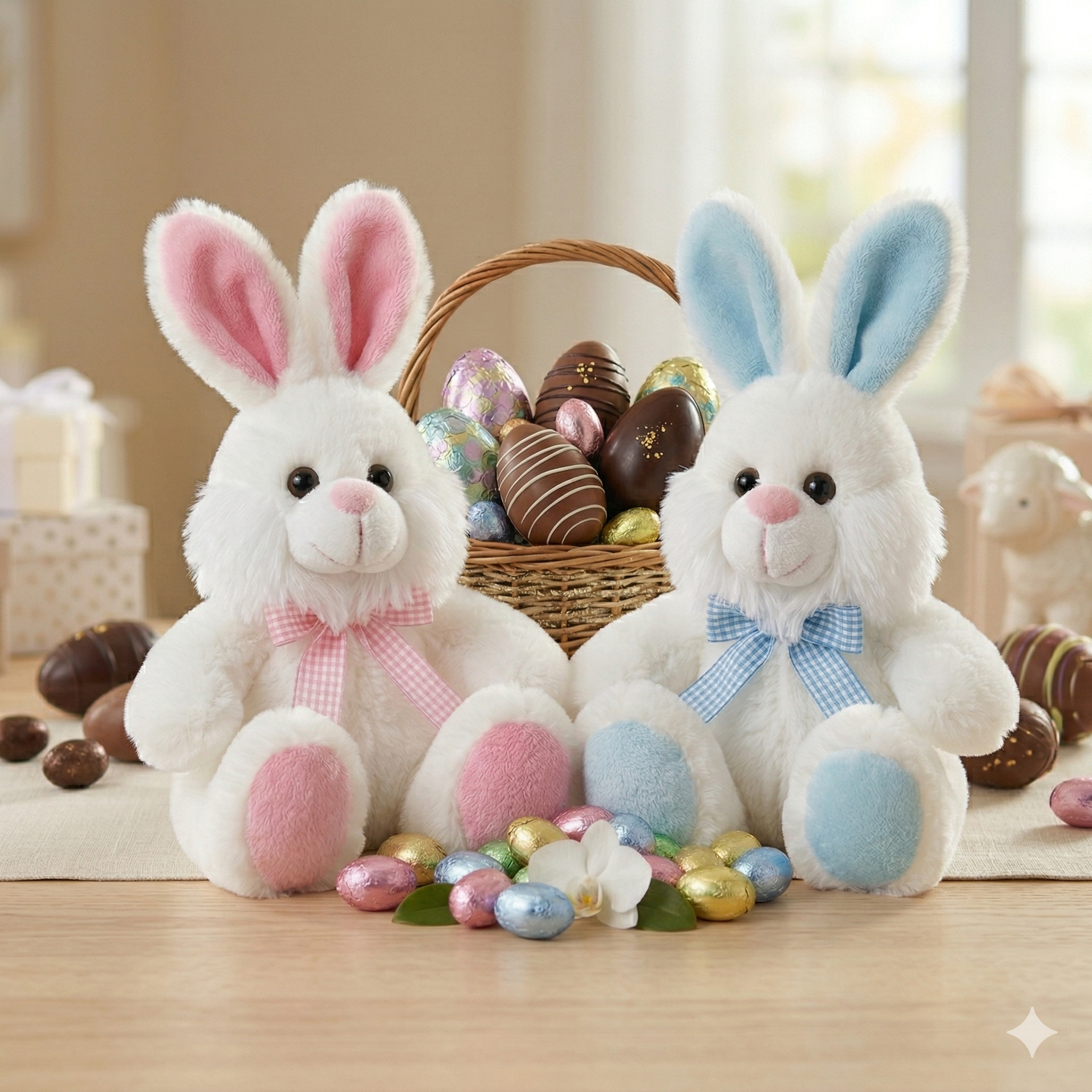 ANDY ANAND Special 2 Pack Plus Rabbit Unwrap Easter Joy 20 delicious Truffles 60% cacao chocolate eggs filled with creamy praline. 10 foiled for hunts & 10 for snacking. Inspire imagination & sweet family memories and Fun 7 oz