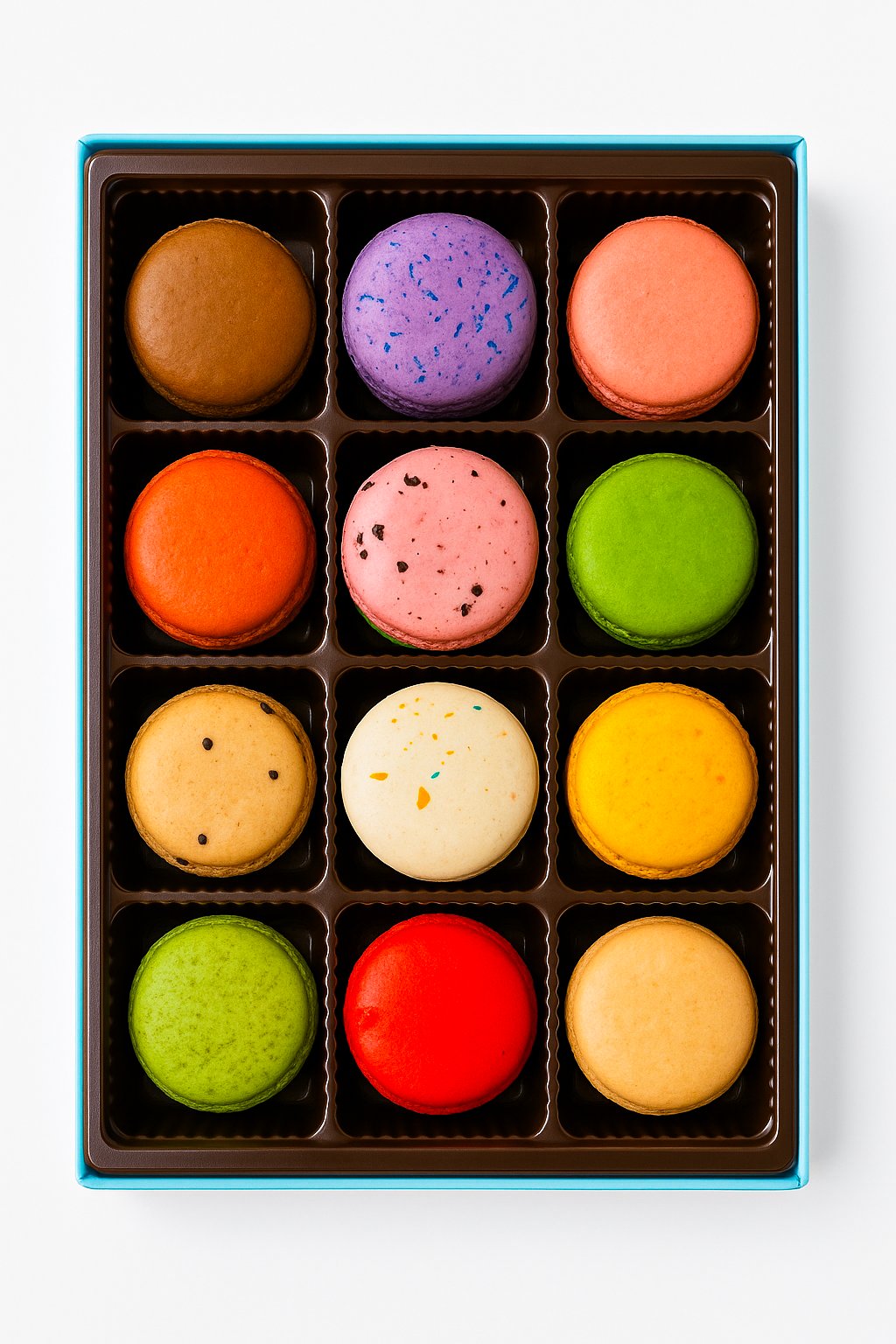 Andy Anand Chocolates Food & Beverages > Bakery > Cookies Andy Anand French Macarons, 48-Piece Gift Box – Made Fresh Daily, Decadent Assorted Flavors, Gluten-Free – Birthday & Holiday Gift Box French Macarons 48 pc | Made Fresh, Nationwide
