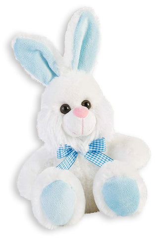 Cuddly Blue Gingham Bunny Plush, 13 Inches, Andy Anand Chocolates, Products