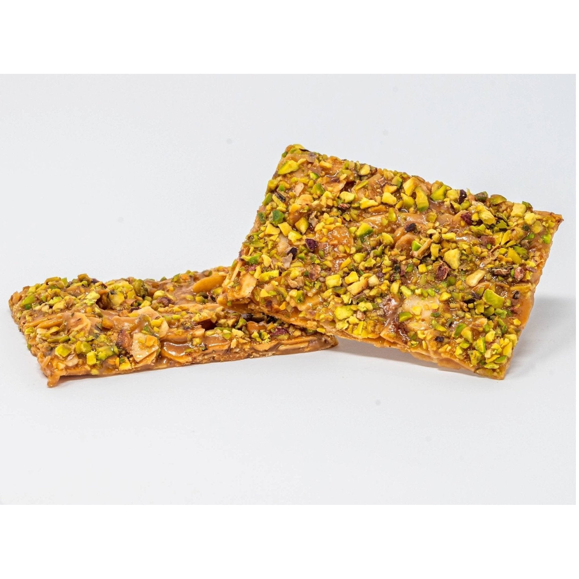 Andy Anand Chocolates Food & Beverages > Confectionery > Brittle Andy Anand Gluten-Free Italian Pistachio Brittle, 7 oz – Roasted Crunchy Croccante, All-Natural, No Preservatives, Gourmet Snack Gift Box Italian Pistachio Brittle 7 oz | Nationwide