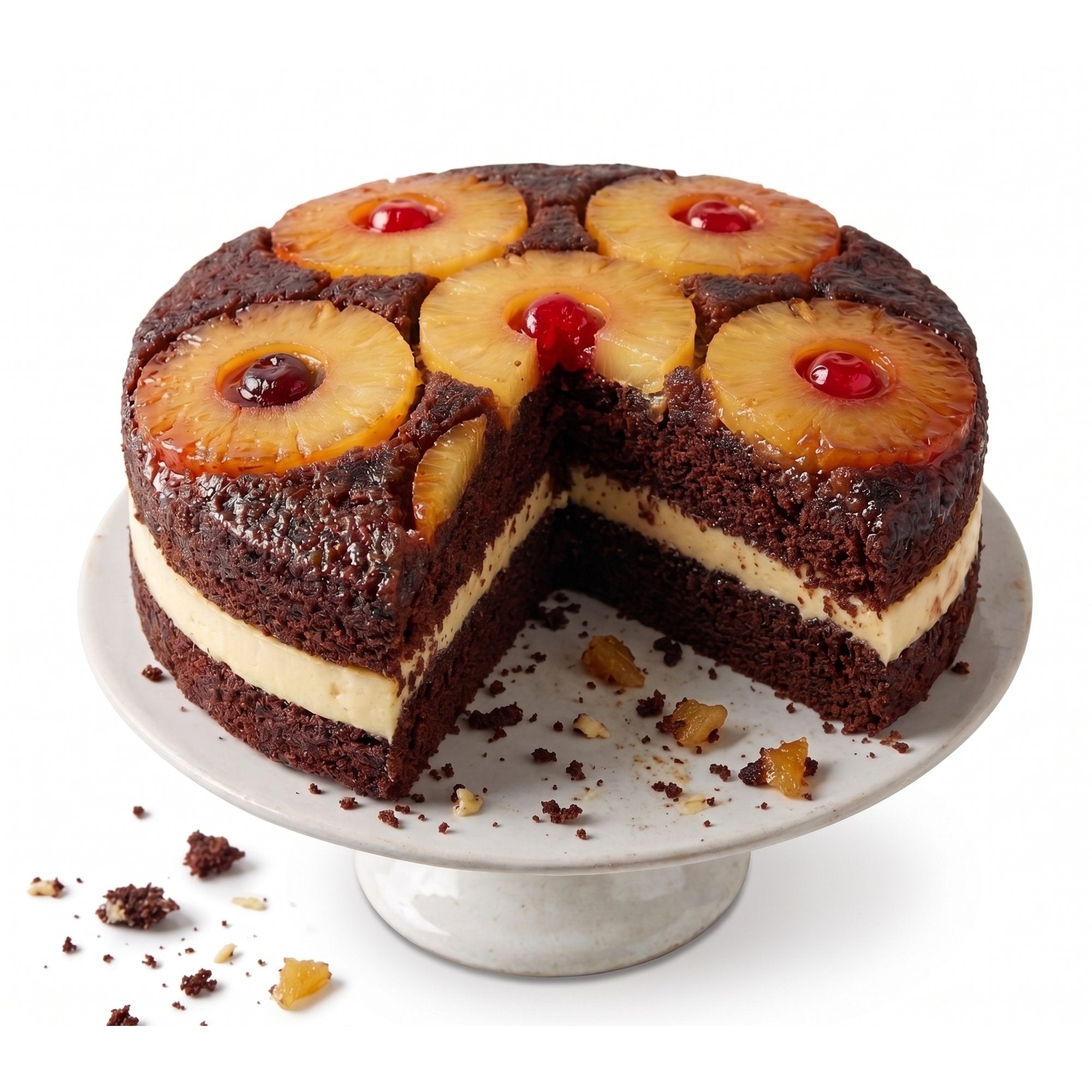 Andy Anand Chocolates Food & Beverages > Desserts & Sweets > Cakes > Sugar-Free Cakes Andy Anand Sugar-Free Chocolate Pineapple Upside-Down Cake, 9-Inch, 2.6 lb – Keto & Diabetic-Friendly, Birthday & Celebration Gift Box Sugar-Free Chocolate Pineapple Upside-Down Cake | Keto