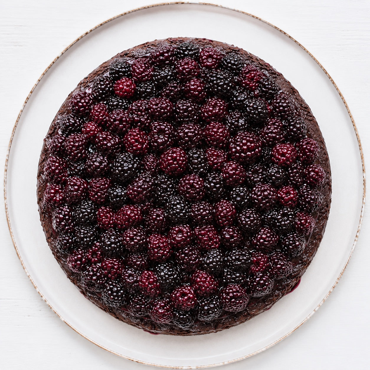 Andy Anand Sugar-Free Blackberry Chocolate Cake 9" 2.8 lb, No Sugar Added, Keto & Diabetic Friendly, Low Carb Gourmet Fresh Baked Bakery Dessert