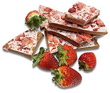 Andy Anand Strawberry Brittle With White Chocolate & Freeze Dried Strawberries - Amazing-Delicious-Crunchy - 1 lbs