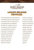 Bombones belgas de lujo Andy Anand - 30 unidades