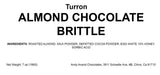 Brittle-Turrón de Chocolate y Almendras hecho con Miel de Flores Silvestres - 7 Oz (Pack de 2)