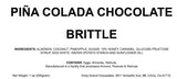 Andy Anand Piña Colada Chocolate Brittle-Nougat-Turron Made With Wildflower Honey - Taste In Every Bite - 7 Oz