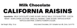 Andy Anand Milk Chocolate California Raisins 1 lbs, Deliciously Divine Chocolates