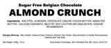 Andy Anand Sugar Free Belgian Chocolate Almond Crunch 1 lbs - Amazing-Delicious-Decadent