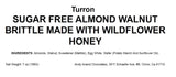 Andy Anand Deliciously Decadent Sugar-Free Almond Walnut Brittle-Nougat-Turron - Irresistible Taste – 7 Oz