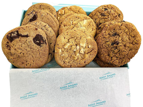 Andy Anand's Delicious Cookies baked fresh-to-order 15 Pcs, A Rich Goodness in Every bite (1.6 lbs)