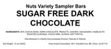 Andy Anand Barritas Variadas de Chocolate Negro Sabroso sin Azúcar - Paquete de 12