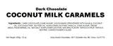 Andy Anand Dark Chocolate Coconut Milk Caramels 1 lbs - Decadent Treats to Satisfy Your Cravings