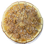 Andy Anand Caramel Cashew Cheesecake 9" - Baked Fresh Daily - Delight in Every Bite (2 lbs)