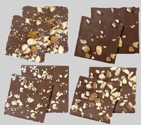 Andy Anand Barritas Variadas de Chocolate Negro Sabroso sin Azúcar - Paquete de 12