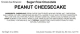 Andy Anand Deliciously Sugar-Free Peanut Bits Cheesecake - Indulge in Heavenly Cheesecake (2 Lbs)