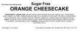 Andy Anand Indulgent Sugar-Free Orange Cheesecake - Cheese and Cake: Perfect Duo (2 lbs)