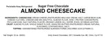 Andy Anand Deliciously Sugar-Free Chocolate Almond Cheesecake - The Best Classic Baked Good (2 lbs)